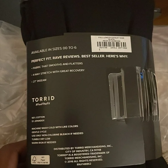 Torrid Full Length Premium Tank One Piece - Picture 5 of 7